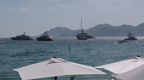 Cannes croisette Stock Footage 54639595
