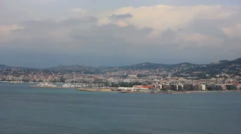 Cannes in the distance Video stock 23706284