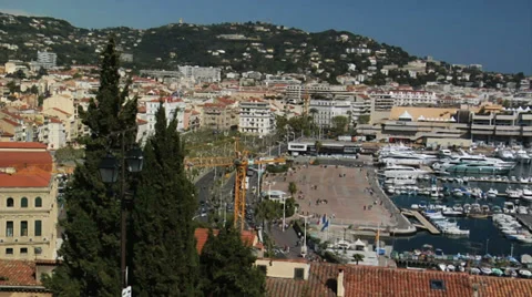 Cannes Harbor Video stock 35574813