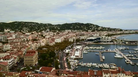 Cannes Palace HIll view Video stock 139054883