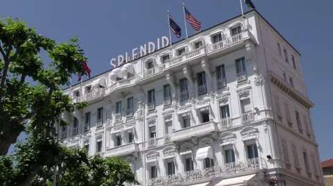 Cannes Splendid facade tilt Stock Footage 54605972