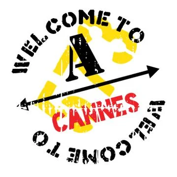 Cannes stamp rubber grunge Stock Illustration