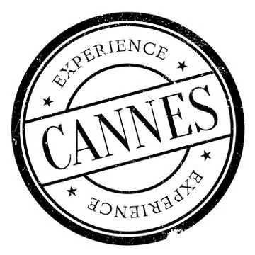 Cannes stamp rubber grunge Stock Illustration