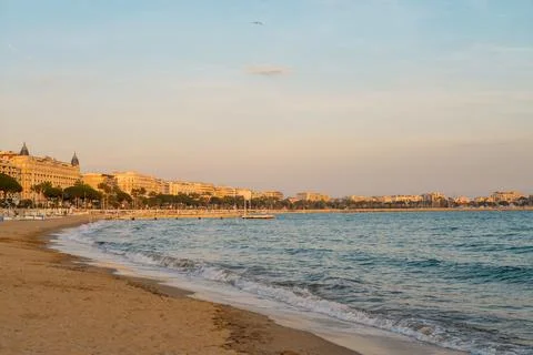 Cannes at sunset Stock Photos
