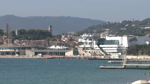 Cannes View Stock Footage 8924396