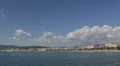 Cannes water Mediterranean Sea Croisette Miramar Martinez Hotels Sandy Beach day HD Footage
