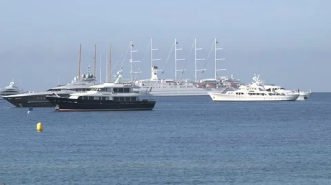 CANNES YACHTS Vídeo Stock 45735287