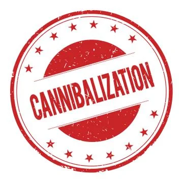 CANNIBALIZATION stamp sign Stock Illustration