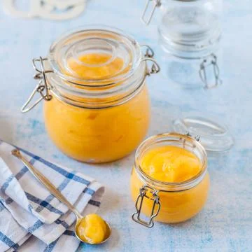 Canning Lemon Curd Stock Photos
