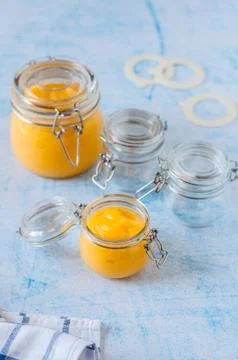 Canning Lemon Curd Stock Photos