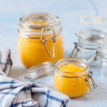 Canning Lemon Curd Stock Photos