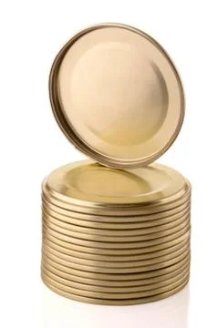 Canning lids Stock Photos