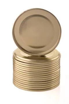 Canning lids Stock Photos
