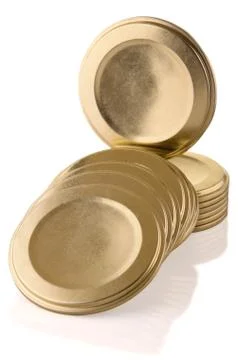 Canning lids Stock Photos