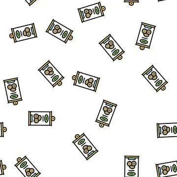 Canning olive in container vector seamless pattern 스톡 일러스트