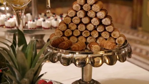 Cannoli pyramid Stock Footage 101743474