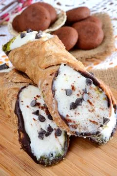 Cannoli siciliani Stock Photos