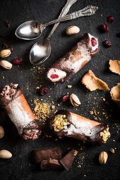 Cannoli time Stock Photos