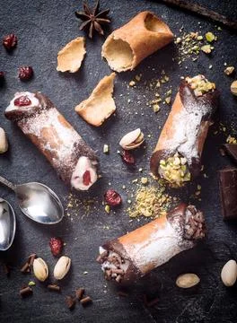 Cannoli time Stock Photos