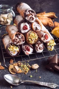 Cannoli tower Stock Photos