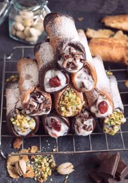 Cannoli tower Stock Photos