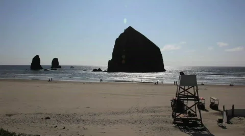 Cannon Beach 2 Stock Footage 544300