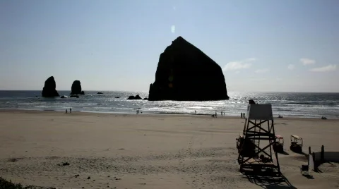 Cannon Beach 2.1 Stock Footage 544312