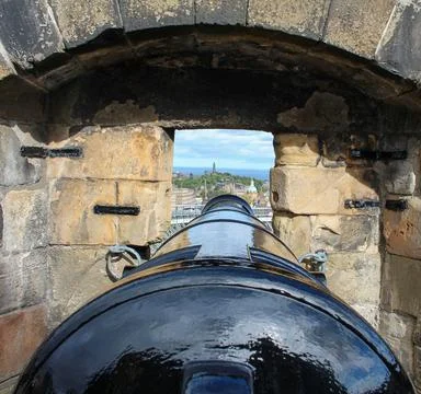 Cannon from Behind Stock Photos