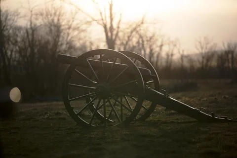 Cannon At Dusk Stock Photos