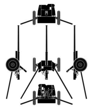 Cannon Field Artillery Vector. 스톡 일러스트