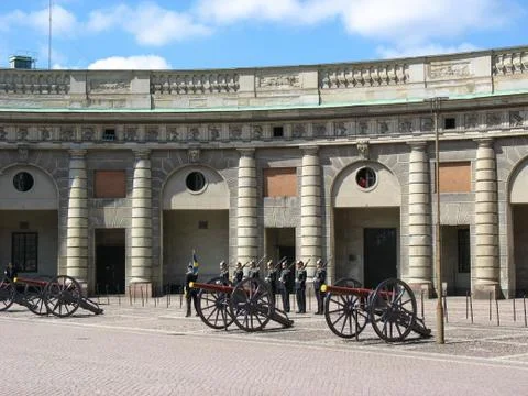 Cannon in Gamla Stan Stock Photos
