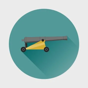 Cannon icon. Stock Illustration