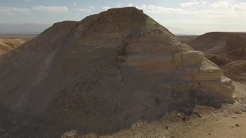 Cannon in the Middle of Desert Stock Footage 71008964