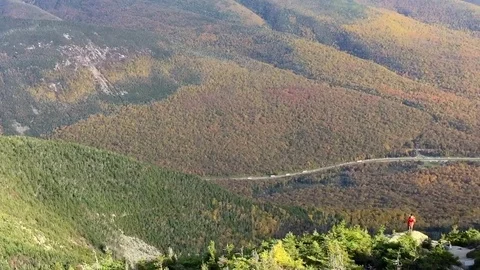 Cannon Mountain panorama, New England Stock Footage