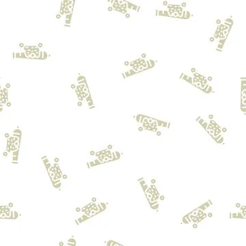 Cannon pirate glyph vector seamless pattern イラスト素材