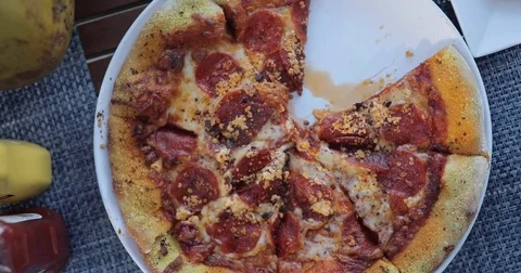 CANNON PIZZA PIE Stock Footage 82438138