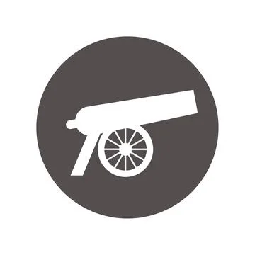 Cannon symbol icon. Stock Illustration