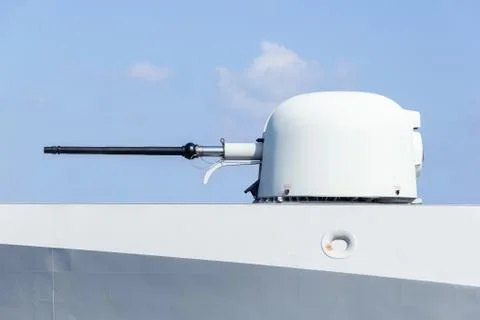 Cannon of a warship Stock Photos