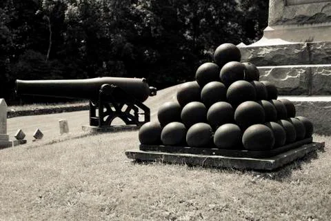 Cannon weapon Stock Photos