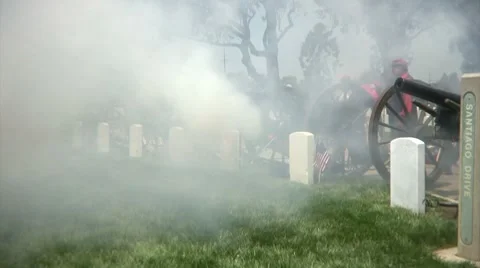 Cannonade on Memorial Day Video stock 7139339