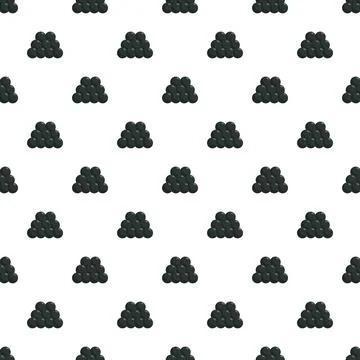 Cannonball stack military ammunition seamless pattern Stock Illustration