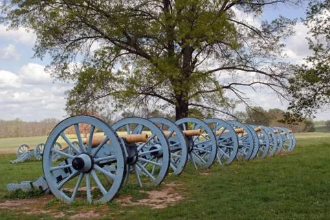 Cannons at valley forge Stock Photos