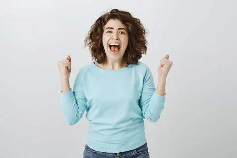 Cannot keep negative emotions inside anymore. Portrait of desperate miserable Stock Photos