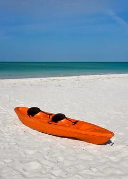 Canoe on Beach Stock Photos