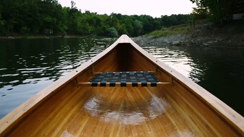 Canoe bow deck Stock Footage 116088230