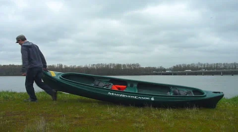 Canoe Expedition Edit Stock Footage 2583907