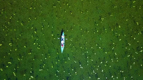 Canoe Stock Footage 91553644