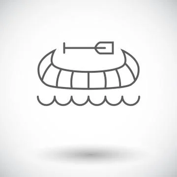 Canoe icon Stock Illustration