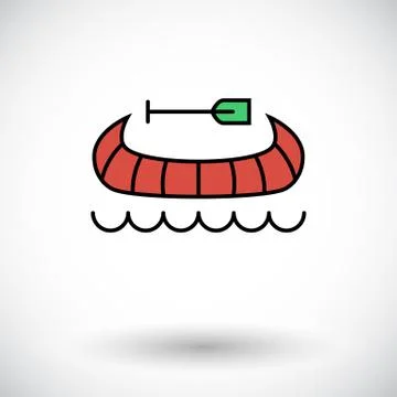 Canoe icon Stock Illustration