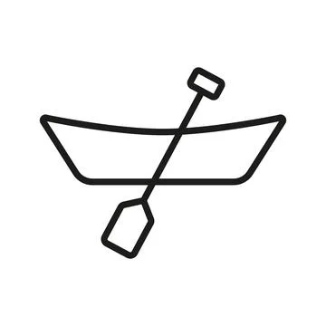 Canoe icon vector design templates simple and modern Stock Illustration